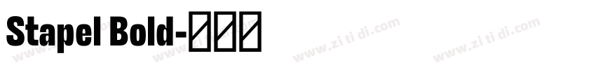 Stapel Bold字体转换